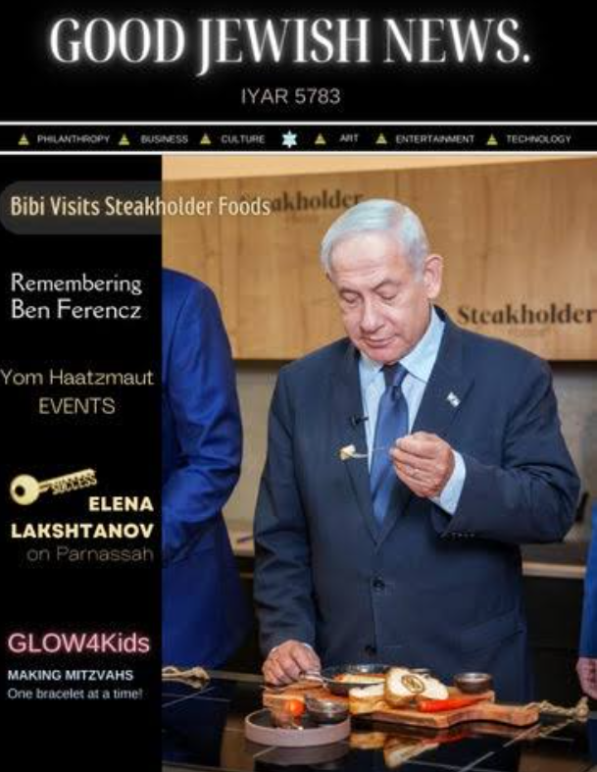 Benjamin Netanyahu on the Cover of Good Jewish News Magazine