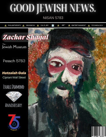 Zachar Shagal the father of Marc Chagall on the Cover of Good Jewish News Nisan 5783 - Chag Sameach Pesach