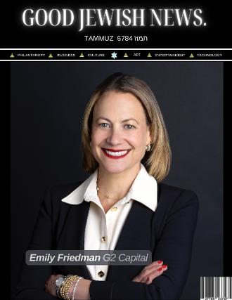 Emily Friedman on cover of Good Jewish News Magazine